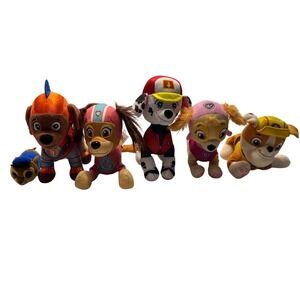 Paw Patrol Plush Toy Lot Marshall Skye Rubble Zuma Liberty Chase 6pc Set